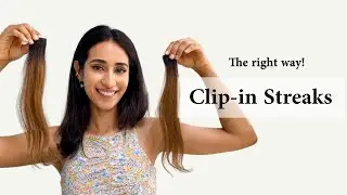 Clip-in Streaks - The Right Way To Use | Coloured Hair Extensions | Human Hair Extensions India