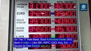 Import Export - TT Rate Selling Rate  buying Rate