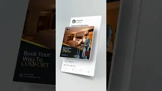 Hotel Booking Social Media Post Design In Canva | Canva Creator || Rajesh