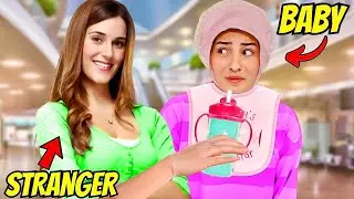 Acting like a BABY to see people reaction *Bad idea*