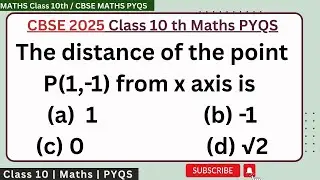 The distance of the point P(1,-1) from x axis is #coordinategeometryclass10