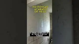No te recomiendo el acabado de yeso si tienes humedades.