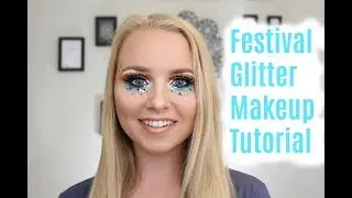 Festival Glitter Makeup Tutorial I ByBrookelle I Julianna Brown