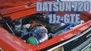 DATSUN 720 SWAP 1JZ-GTE Garrett Turbo Ar58  FIRST RUN