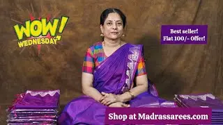 Jan 28 | wow Wednesday! | shop at Madrassarees.com | 100/- Offer