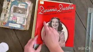 Vintage Bingo Board Junk journal  with envelope tutorial