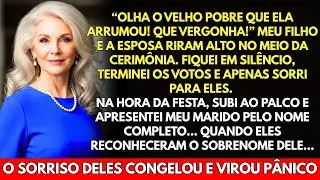 Meu filho e a esposa riram do meu novo marido no altar... Mas o que fiz depois eles jamais imagin...