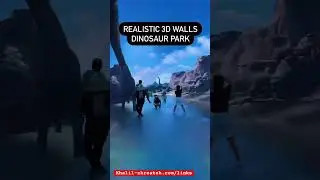 3D realistic dinosaurs park in china