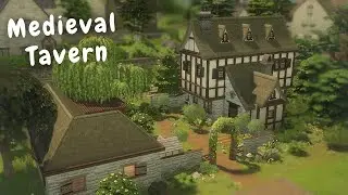 Building a pack limited Medieval Tavern: Part 1 (The Sims 4 Speedbuild No CC)