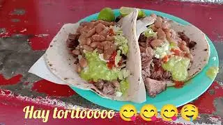 Tacos 🌮 de Asada en el Remolque Mexicali BC con Norberto Arce Meza de guerrero negro