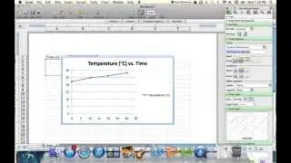 Построение графика зависимости температуры от времени с помощью Excel