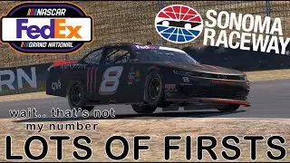 NASCAR iRacing Fedex Grand National Series at Sonoma | Lots of firsts