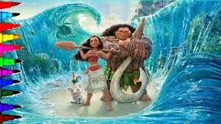 Disney Moana The Best Coloring Book Pages Videos Kids Fun Art Activities Learning Videos For Kids
