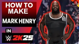Как создать Марка Генри в WWE 2K25 | MS Gamzz