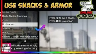 HOW TO EAT SNACKS IN GTA ONLINE FROM NOW ON | The Criminal Enterprises GTA Online DLC Update