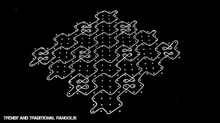 Margazhi special kambi/sikku kolam | 22-4-4 dots melikala muggulu | Trendy and traditional rangolis