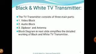 Anil Muke Black and White TV Transmitter