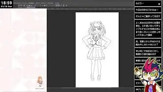 【学マス】 学マスやったり絵の練習したり作業配信 【イラスト練習】