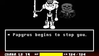 undertale:Misery Papyrus battle! [Demo,undertale fangame]