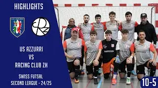 US Azzurri VS Racing Club ZH (Swiss Futsal Second League 24/25)