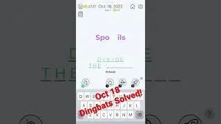 Oct 18 Dingbats App Solved!
