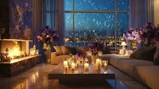 Gentle Winter Piano ❄️ Cozy Fireplace Glow for Deep Relaxation & Rest