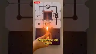 NTC Thermistor! Temperature sensor! Fire sensor experiment #science #physics #thermistor #fire #asmr