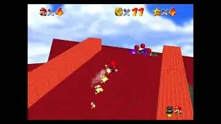 Super Mario 64 - Slide from. Upside-Down Land Gameplay