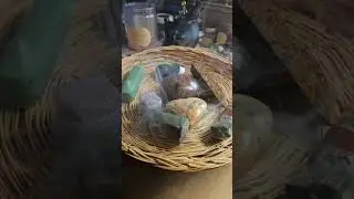 Smoking crystals. Simple clearing. #witchtok  #crystals #witchy