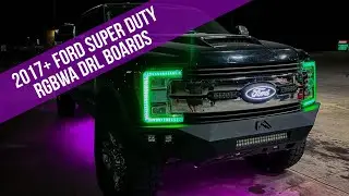 2017+ Ford Super Duty RGBW DRL Boards and Flow Series Underglow