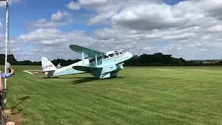 DH.89A Dragon Rapide - Scillonia Airways - G-AHAG - taxiing in after landing at Old Warden airfield