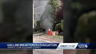 Gas line break in Upper St. Clair forces evacuation