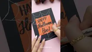 Easy DIY Happy Halloween Card 🎃