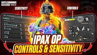 IPAX OP LATEST SENSITIVITY, ADVANCE SETTINGS & CONTROL CODE‼️| FOUR FINGER FULL GYRO🔥| BGMI
