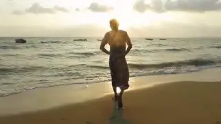 Longyi at the Beach
