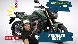 DOMINAR 400 PRIMEIRA VEZ PILOTANDO ESSA MAQUI