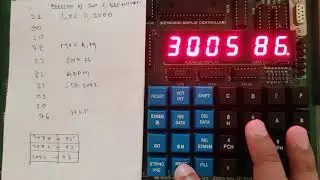 sum of two 8 bit number on microprocessor kit