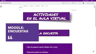 Moodle: Encuestas