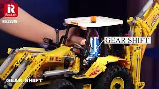 REOBRIX 22018 - Backhoe Loader Building Block Technic RC Engineering 2466 Pcs Brick Toys