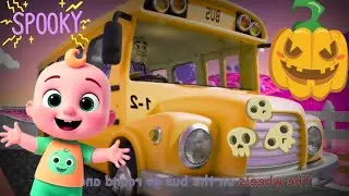 Wheels on the Bus &ndash; On Halloween! 🎃 | 3D Nursery Rhymes & Kids Songs &ndash; Sound variations