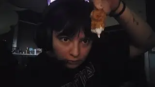 I eat wing stop while watching Dexter and having stuffy nose ASMR