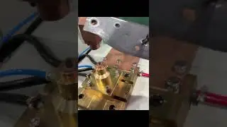 Energy storage spot welding machine welding hot formed steel and raised ring nuts