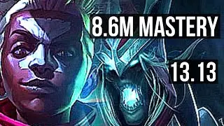 EKKO vs KARTHUS (MID) | 8.6M mastery, 13/1/2, 9 solo kills, 2400+ games | EUW Challenger | 13.13