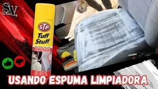 como limpiar los asiento a tu carro/ limpiador en espuma tuff stuff...
