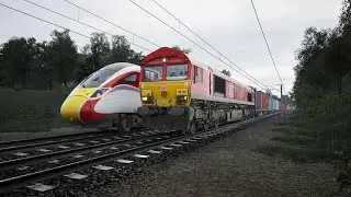Train Sim World 6 4E30 Felixstowe North to Leeds Terminal scenario in a DB Class 66