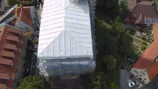Unsere Kirche von oben.