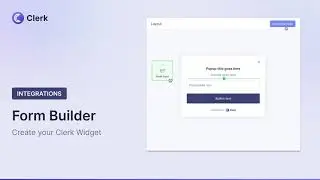 Create your Clerk Chat Widget with the Form Builder