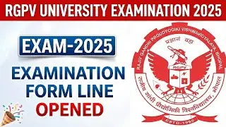 Rgpv 5th Semester exam form line opened 🥳 || Rgpv exam-2025 update 