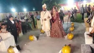 Couple Entry & Varmala Matka smoke & pyros