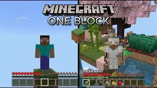 MINECRAFT pero empiezo en un solo bloque #1